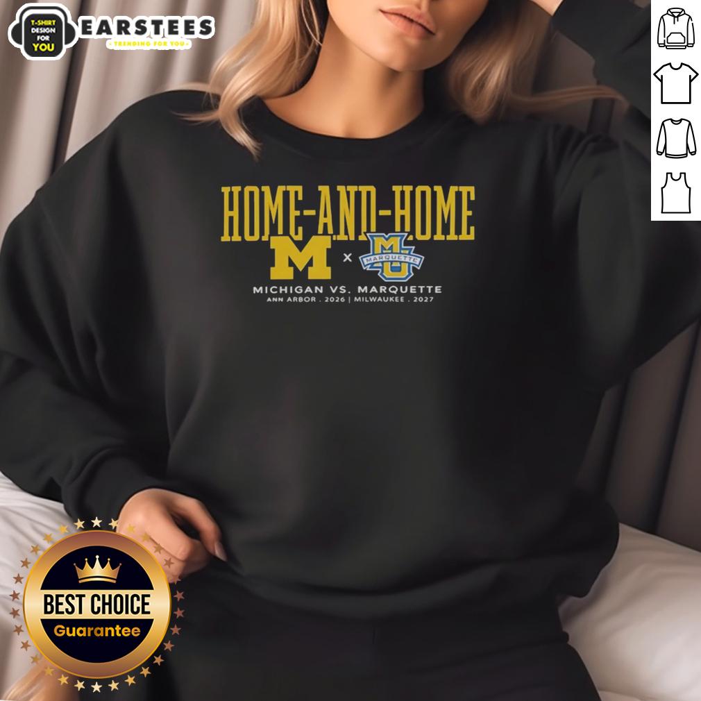 good-michigan-wolverines-vs-marquette-golden-eagles-home-and-home-ann-arbor-2026-milwaukee-2027-sweatshirt Good Michigan Wolverines vs Marquette Golden Eagles sweatshirt for 2026 Ann Arbor and 2027 Milwaukee home-and-home games.