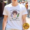 Alt Text: White boy wearing 'Good Mind If A White Boy Get A Little Potion' T-Shirt, showcasing trendy streetwear style.