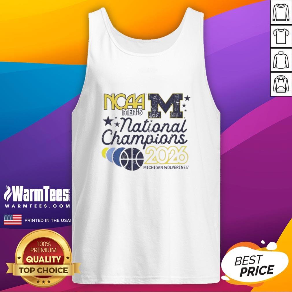 good-ncaa-mens-national-champions-2026-michigan-wolverines-basketball-tank-top Alt Text: 2026 NCAA Men's National Champions Michigan Wolverines basketball tank top featuring bold team graphics.
