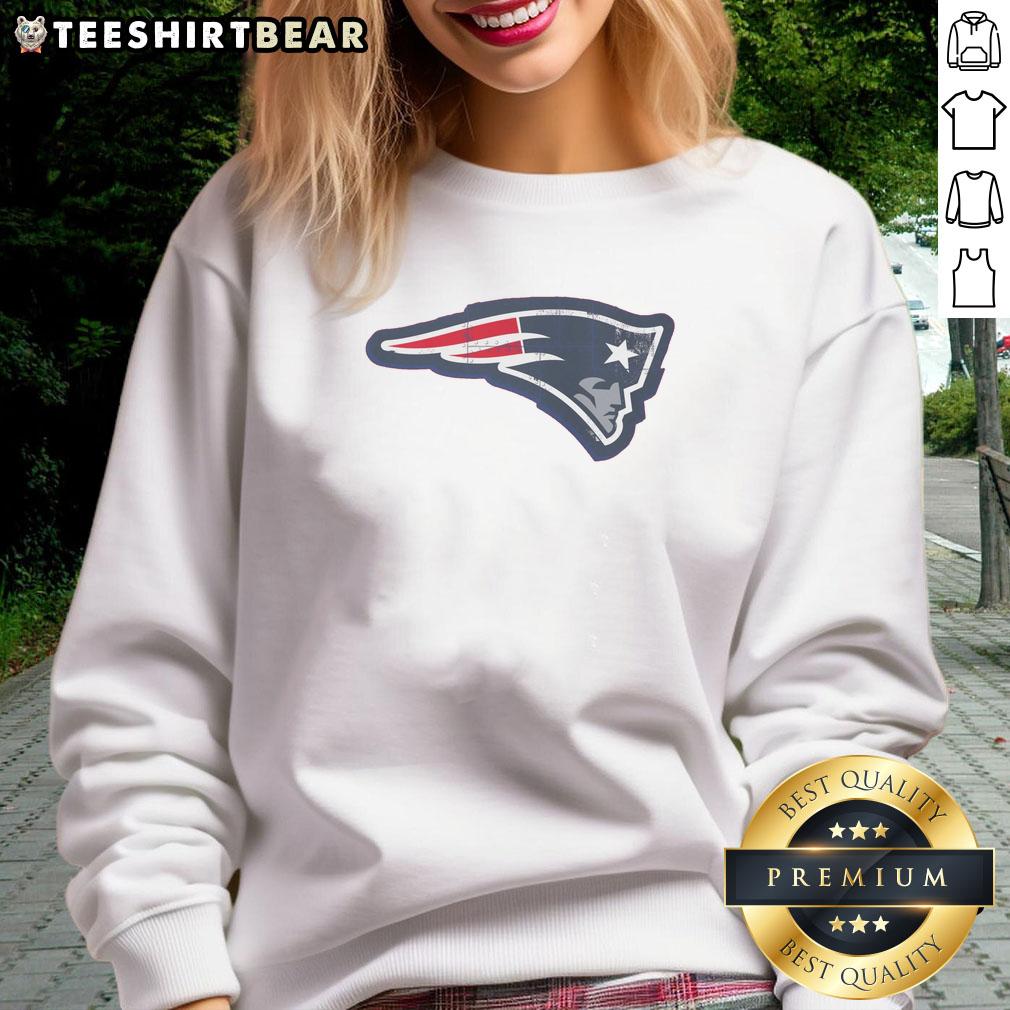good-new-england-patriots-rivet-logo-sweatshirt Alt Text: Good New England Patriots Rivet Logo Sweatshirt featuring team colors and iconic logo, perfect for fans.