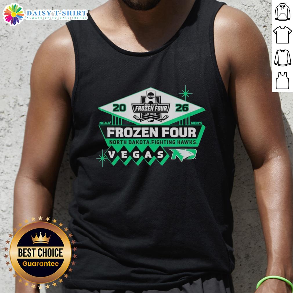 Good North Dakota Fighting Hawks Frozen Four 2026 Ncaa Men'S Hockey Tank Top Good North Dakota Fighting Hawks Frozen Four 2026 NCAA Men's Hockey tank top featuring team logo and vibrant colors.