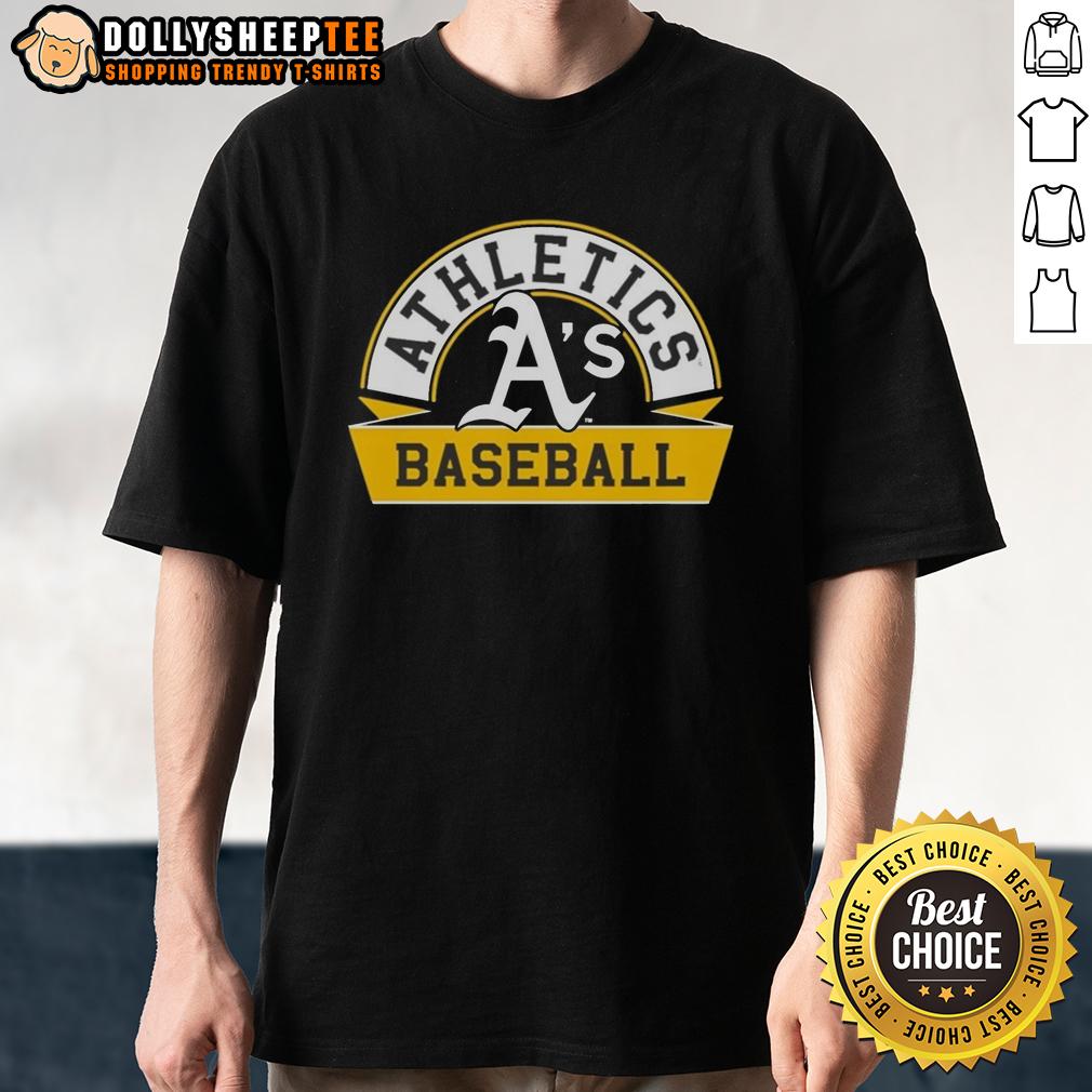 Good Oakland Athletics Phase Banner Arch T Shirt Good Oakland Athletics Phase Banner Arch T-Shirt featuring team colors and logo, perfect for A's fans.