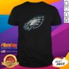 Alt Text: Good Philadelphia Eagles Rivet Logo T-Shirt featuring bold team colors and a stylish design for fans.