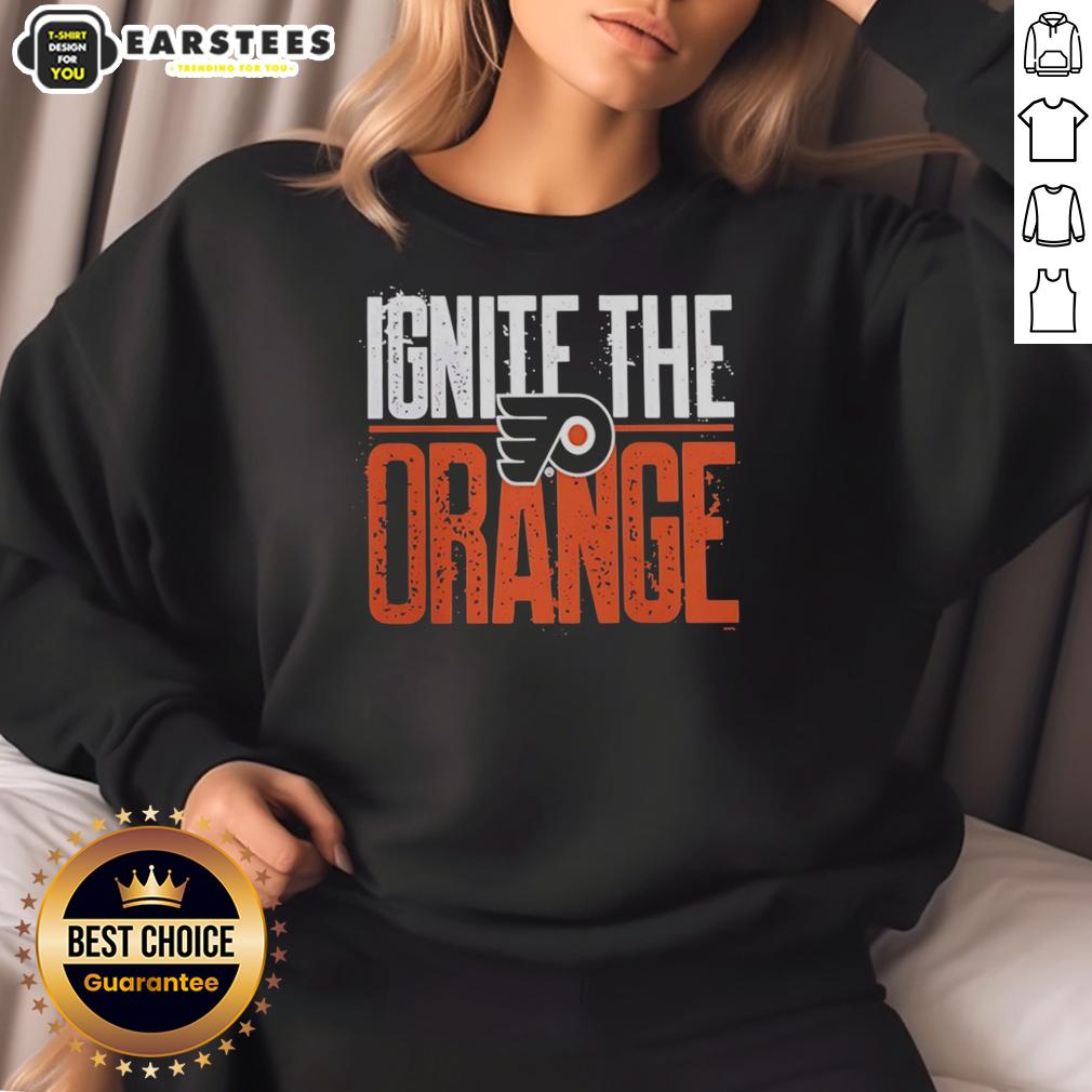 good-philadelphia-flyers-ignite-the-orange-2026-stanley-cup-playoffs-sweatshirt Good Philadelphia Flyers Ignite The Orange 2026 Stanley Cup Playoffs sweatshirt featuring vibrant team colors and logo.
