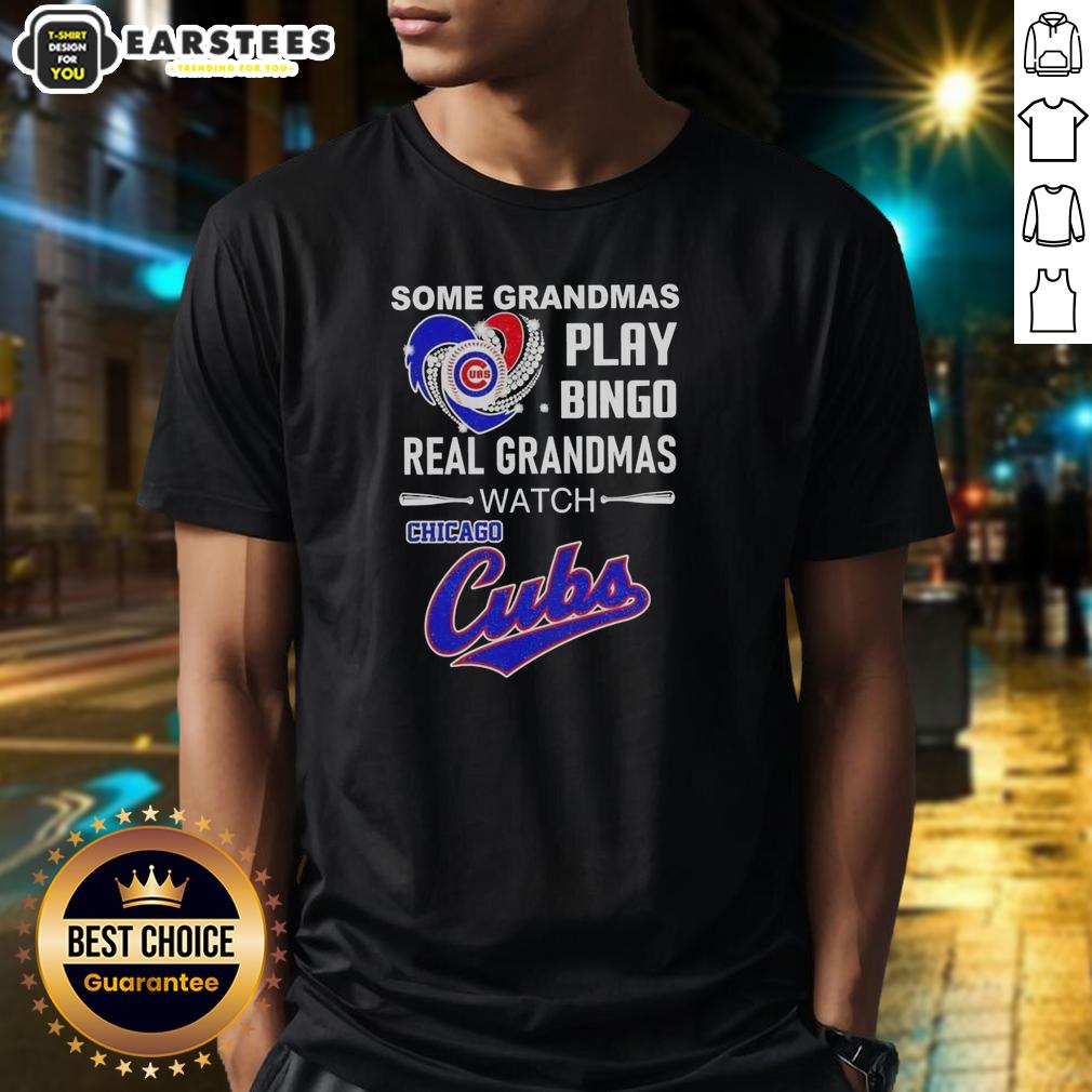 good-some-grandmas-play-bingo-real-grandmas-watch-chicago-cubs-t-shirt-1 Good Some Grandmas Play Bingo Real Grandmas Watch Chicago Cubs T-Shirt design featuring a playful baseball graphic.