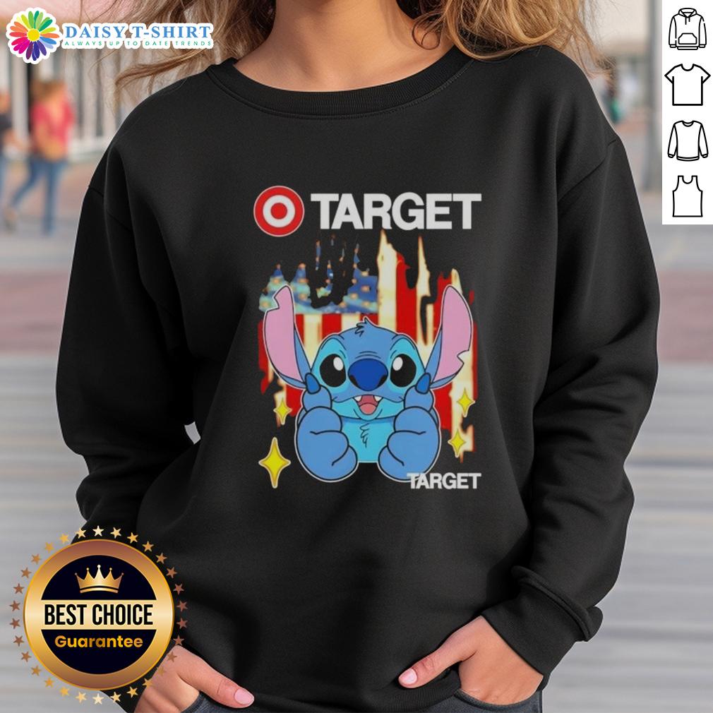 Good Stitch Like Target Usa Flag Sweatshirt Good Stitch Like Target USA Flag Sweatshirt featuring a patriotic design, perfect for casual wear and celebrating American pride.