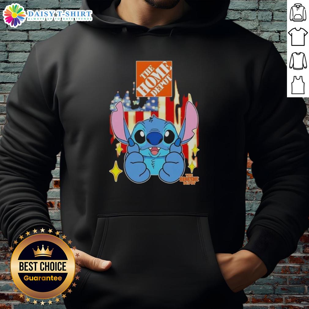 Good Stitch Like The Home Depot Usa Flag Hoodie Good Stitch Like The Home Depot USA Flag Hoodie featuring a vibrant American flag design on a cozy sweatshirt.