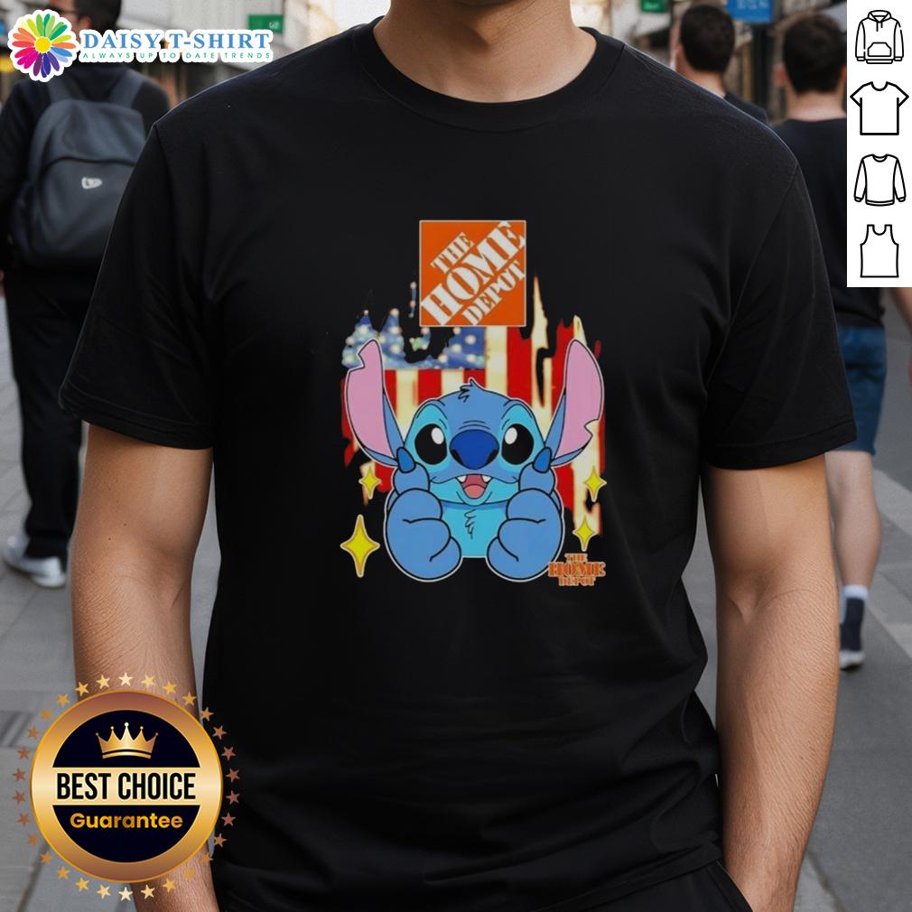 Good Stitch Like The Home Depot Usa Flag T Shirt Good Stitch USA Flag T-Shirt from Home Depot featuring a patriotic design perfect for casual wear and home improvement fans.