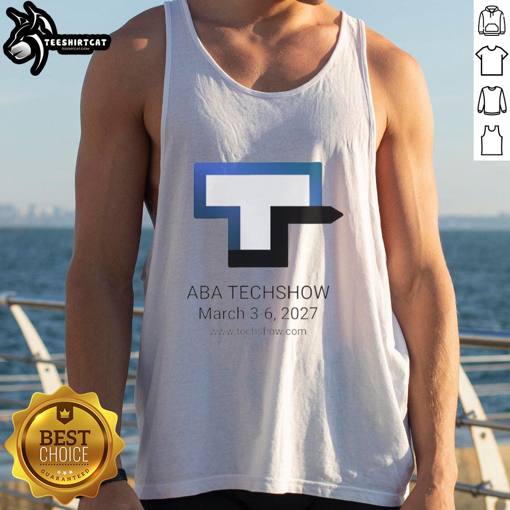 good-techshow-2027-you-know-where-to-find-us-tank-top Good-Techshow 2027 tank top design featuring bold text and vibrant colors, perfect for tech enthusiasts and event attendees.