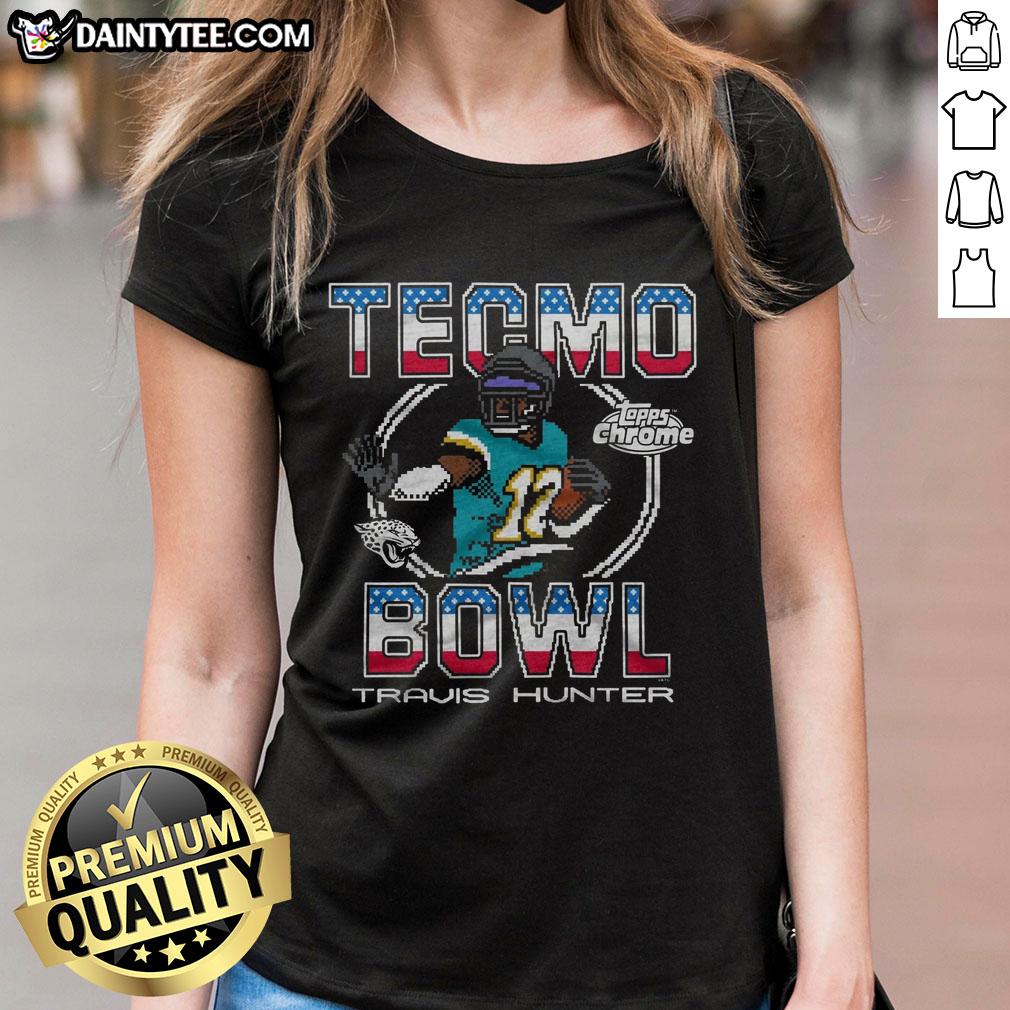 good-tecmo-bowl-x-topps-chrome-jaguars-travis-hunter-ladies-tee Good Tecmo Bowl X Topps Chrome Jaguars Travis Hunter ladies tee featuring vibrant graphics and stylish design.