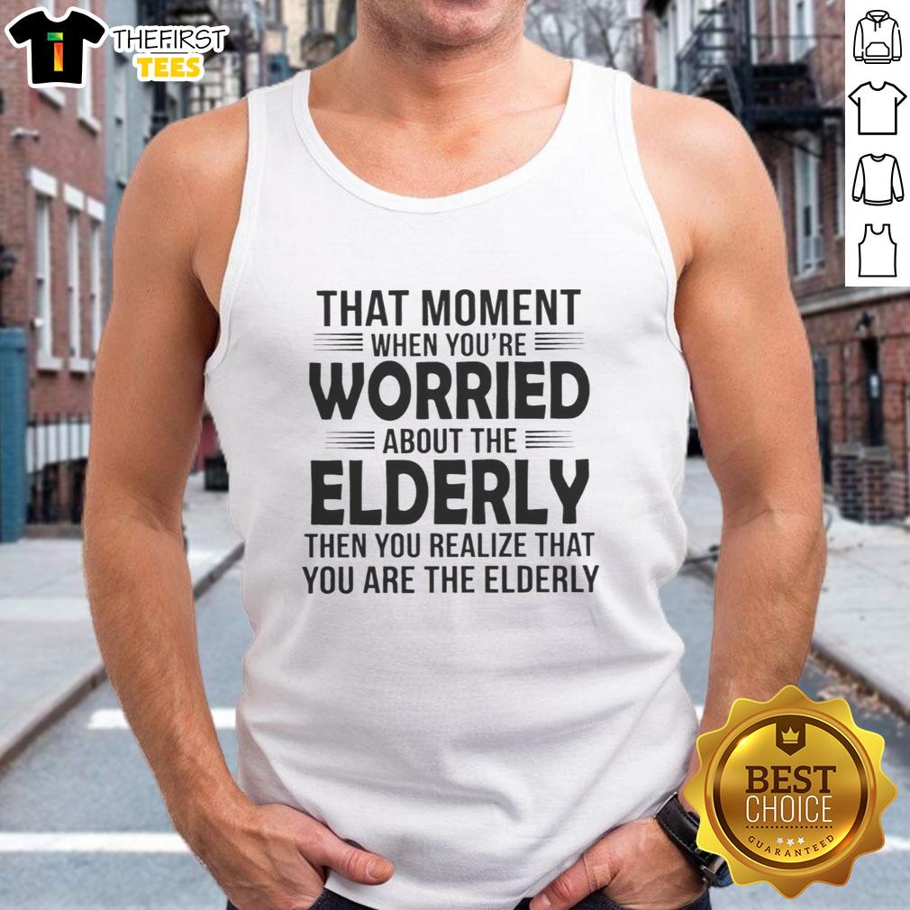 good-that-moment-when-youre-worried-about-the-elderly-then-you-realize-tank-top Man in a tank top smiling, relieved after worrying about the elderly, capturing a lighthearted moment of realization.