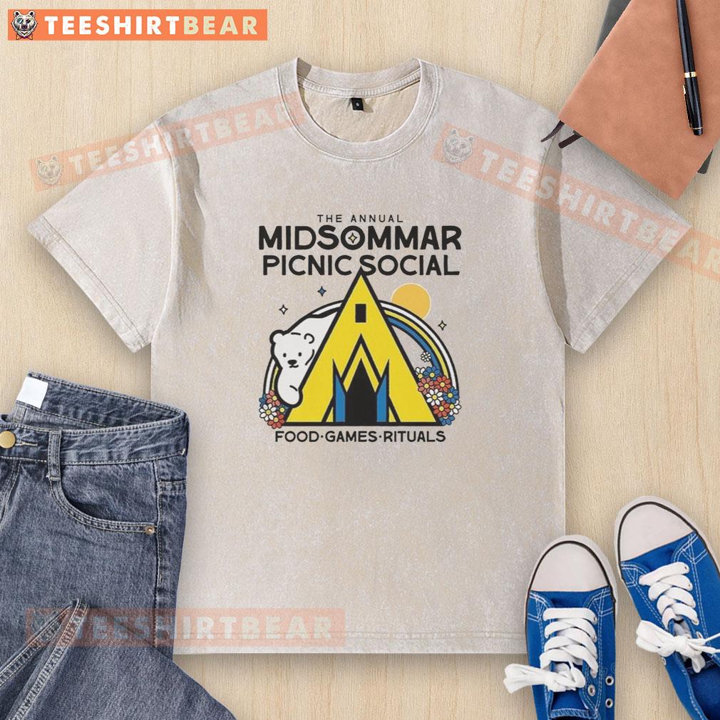 good-the-annual-midsommar-picnic-social-food-game-rituals-washed-t-shirt Good Midsommar picnic with social food and games, featuring a washed T-shirt in a vibrant outdoor setting.