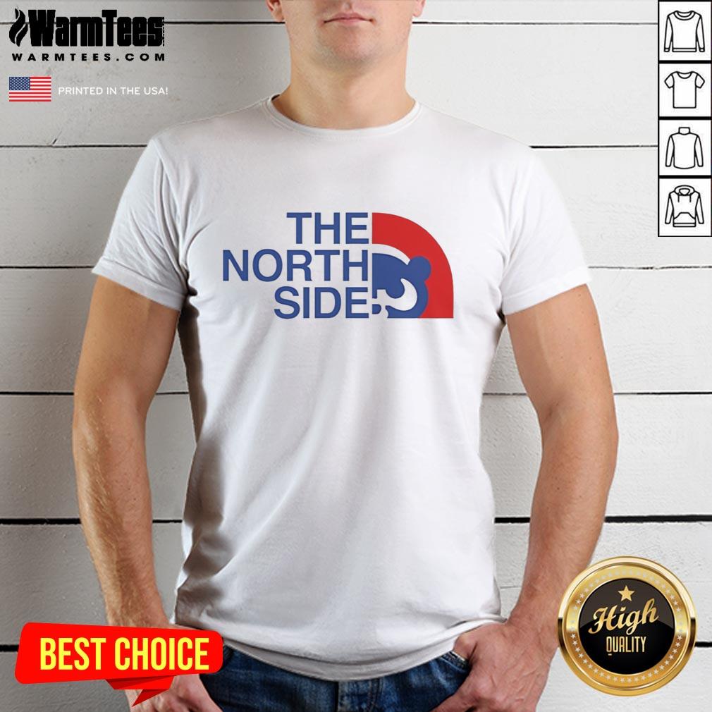 good-the-north-side-parody-logo-t-shirt-1 Alt Text: Good The North Side Parody Logo T-Shirt featuring a playful graphic design and vibrant colors for fans and collectors.