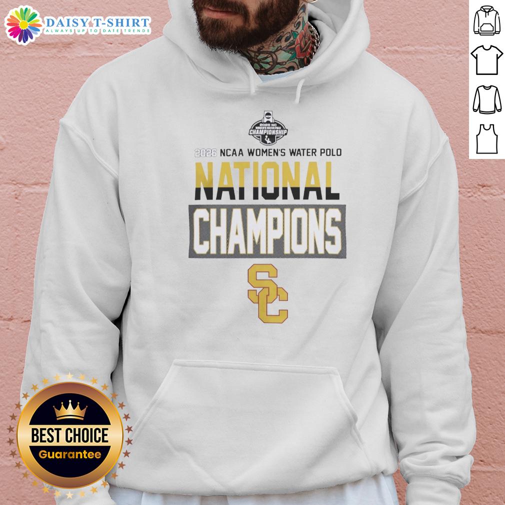 Good University Of Southern California 2026 Nc Women's Water Polo National Champions Hoodie USC 2026 NC Women's Water Polo National Champions hoodie, showcasing school pride and athletic achievement.