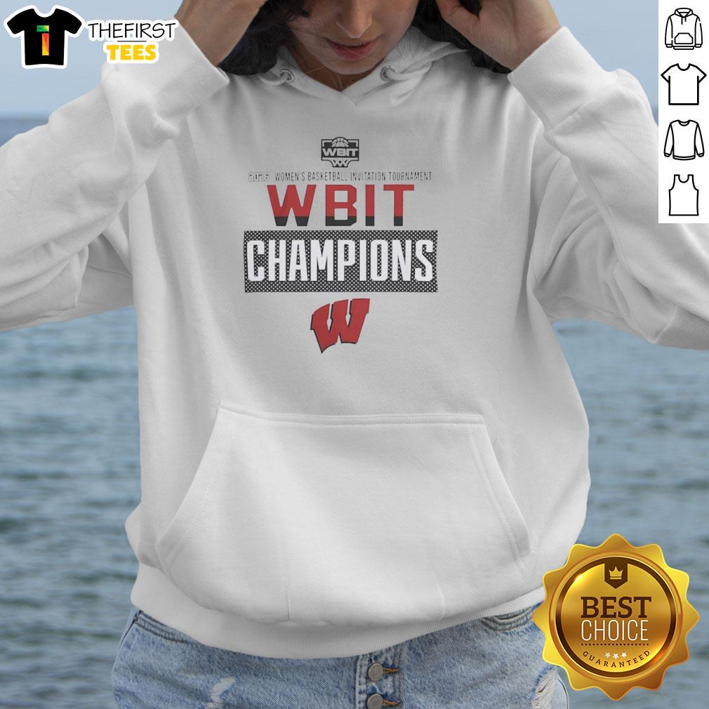 good-wisconsin-badgers-wbit-womens-basketball-invitation-tournament-champions-2026-hoodie 2026 Wisconsin Badgers Women's Basketball Tournament Champions hoodie featuring vibrant team colors and logo design.