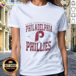 Awesome Philadelphia Phillies Major League Baseball Cooperstown Diamond Ladies Tee in vibrant colors, perfect for fans.