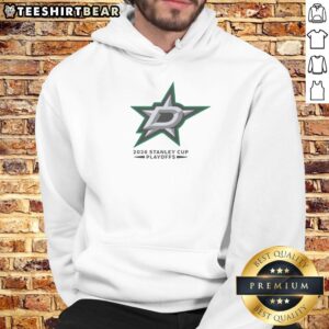 Alt Text: Official Dallas Stars Ice Hockey NHL Stanley Cup Playoffs Big Logo Hoodie showcasing team spirit and playoff excitement.