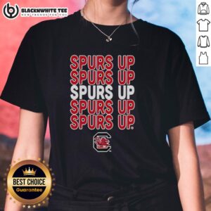 Nice Spurs Up South Carolina Gamecocks ladies tee featuring team colors and logo, perfect for female fans.
