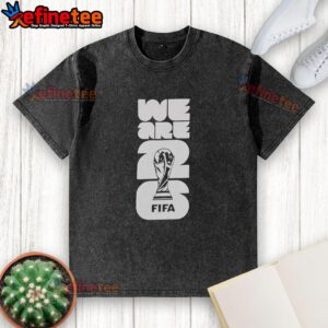 Alt Text: Official 2026 FIFA World Cup Trophy Lights Washed T-Shirt featuring vibrant graphics and a comfortable fit.