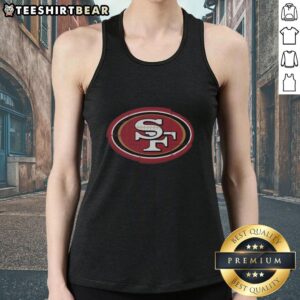 Original San Francisco 49ers rivet logo tank top featuring vibrant colors and a stylish design for fans.