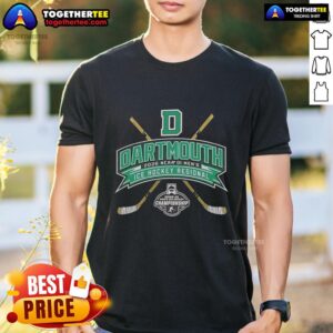 Nice Dartmouth Big Green 2026 NCAA Division I Men's Ice Hockey Regional T-Shirt featuring team colors and logo.