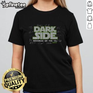 Official Seattle Football Dark Side Champs Ladies Tee with vibrant team colors and logo, perfect for fans and game day.