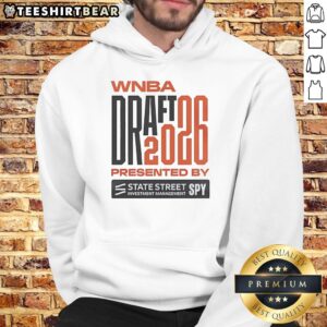2026 Official WNBA Draft hoodie celebrating 30th season, presented by State Street Investment Management.