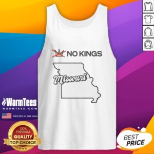 Premium No Kings Missouri Tank Top - stylish and comfortable summer wear featuring a unique design for Missouri fans.