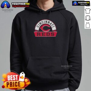 Alt Text: Stylish Cincinnati Reds Phase Banner Arch Hoodie featuring team colors and logo, perfect for baseball fans.