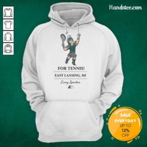 Nice Michigan State Spartans hoodie for tennis in East Lansing, MI, featuring bold team colors and logo design.