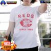 Hot Cincinnati Reds Cooperstown Duster T-Shirt featuring classic design, perfect for fans and collectors.