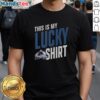 Hot Colorado Avalanche 'This Is My Lucky T-Shirt' featuring team colors and logo, perfect for fans celebrating victories.