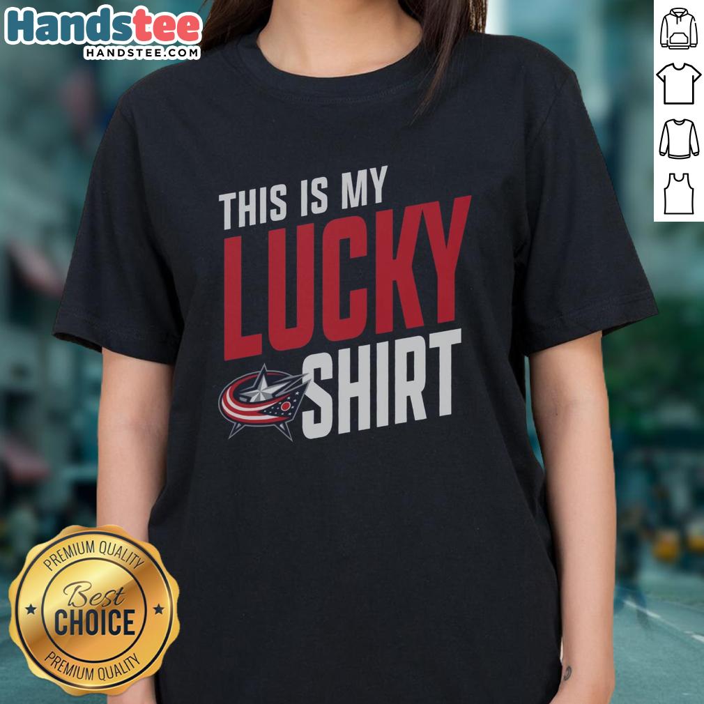 hot-columbus-blue-jackets-this-is-my-lucky-ladies-tee Hot Columbus Blue Jackets This Is My Lucky Ladies Tee featuring team colors and stylish design for fans.