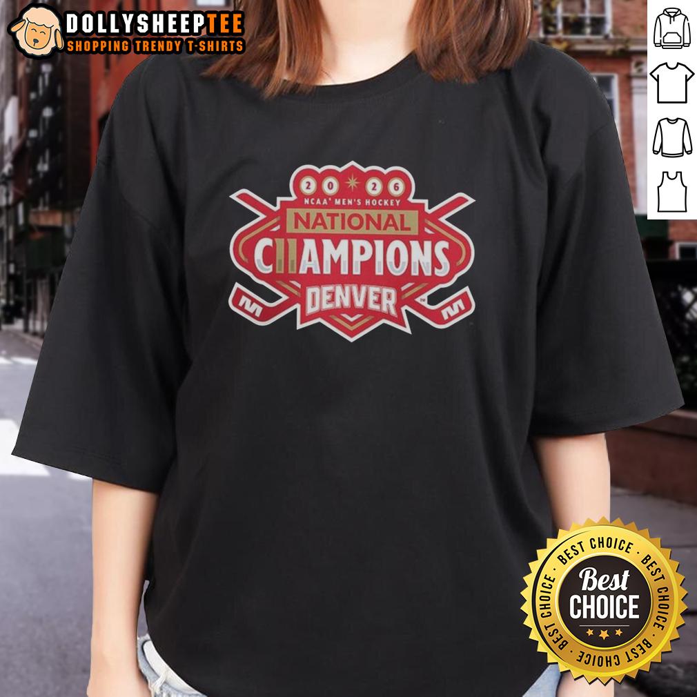 Hot Denver Pioneers 2026 Ncaa Frozen Four Men's Ice Hockey National Champions Ladies-Tee Hot Denver Pioneers 2026 NCAA Frozen Four Men's Ice Hockey National Champions Ladies Tee in vibrant design.