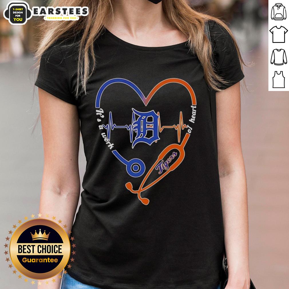 hot-detroit-tigers-stethoscope-heartbeat-its-a-work-of-heart-ladies-tee Hot Detroit Tigers stethoscope heartbeat graphic on a ladies tee, perfect for passionate baseball fans and healthcare workers.