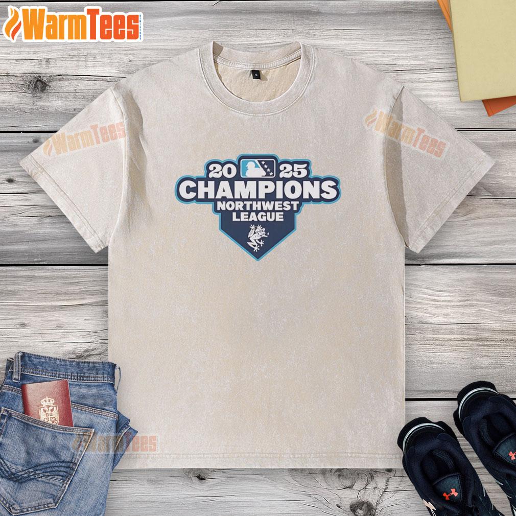 hot-everett-aquasox-2025-northwest-league-champions-logo-washed-t-shirt Alt Text: Hot Everett Aquasox 2025 Northwest League Champions logo on a washed T-shirt, perfect for fans and collectors.