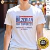 Hot Hot Dan Bilzerian for Congress 'America First' T-Shirt with bold text, promoting a no apologies, no excuses message.