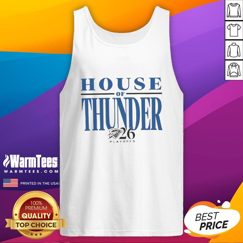 hot-house-of-thunder-playoffs-2026-okc-thunder-tank-top Alt Text: OKC Thunder playoffs 2026 tank top featuring 'Hot House of Thunder' design, perfect for fans celebrating the team.