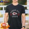 Hot Kansas City Chiefs Heritage Print T-Shirt featuring vibrant team colors and logo, perfect for fans and casual wear.