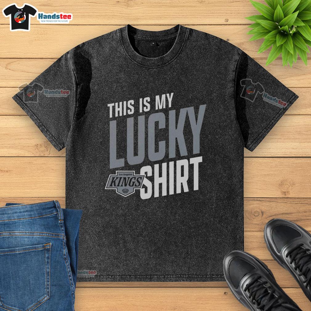 hot-los-angeles-kings-this-is-my-lucky-washed-t-shirt Alt Text: Hot Los Angeles Kings This Is My Lucky Washed T-Shirt featuring team logo and vibrant colors, perfect for fans.