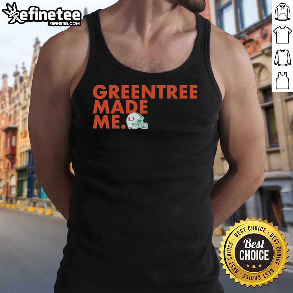 hot-miami-hurricanes-womens-greentree-made-me-tank-top Hot Miami Hurricanes Women's Greentree Made Me Tank Top featuring vibrant colors and team logo for stylish game day wear.