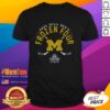 Hot Michigan Men's Hockey 2026 Frozen Four T-Shirt featuring bold graphics and team colors for passionate fans.
