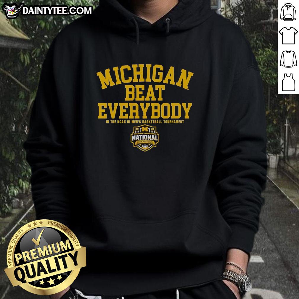 hot-michigan-wolverines-beat-everybody-in-the-ncaa-di-mbb-2026-national-champions-hoodie 2026 National Champions hoodie featuring Michigan Wolverines logo, celebrating their NCAA DI MBB victory.