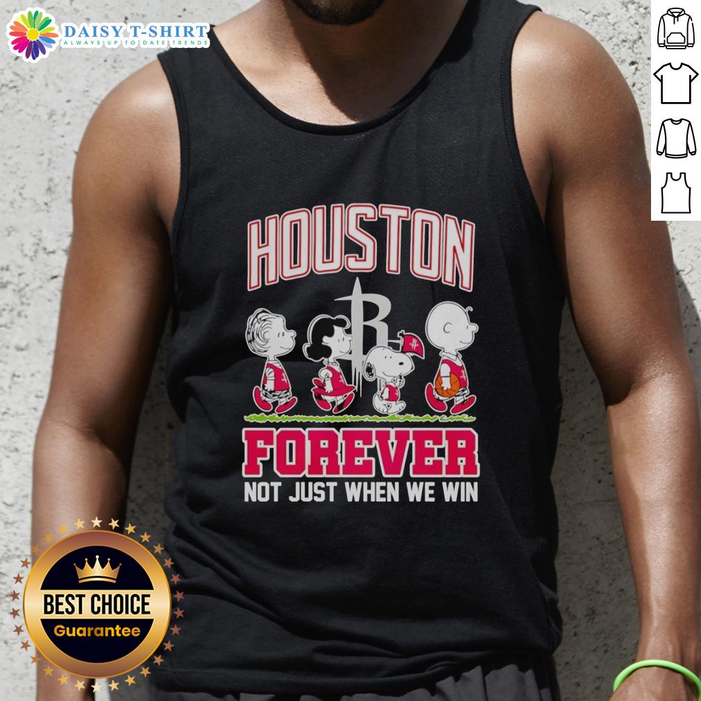 Hot Peanuts Characters X MLB Houston Astros Forever Not Just When We Win Tank Top Hot Peanuts Characters X MLB Houston Astros Forever Tank Top design showcasing team spirit and fandom, perfect for game day.