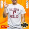 Alt Text: Hot Philadelphia Phillies Major League Baseball Cooperstown Diamond T-Shirt featuring team logo and classic design.