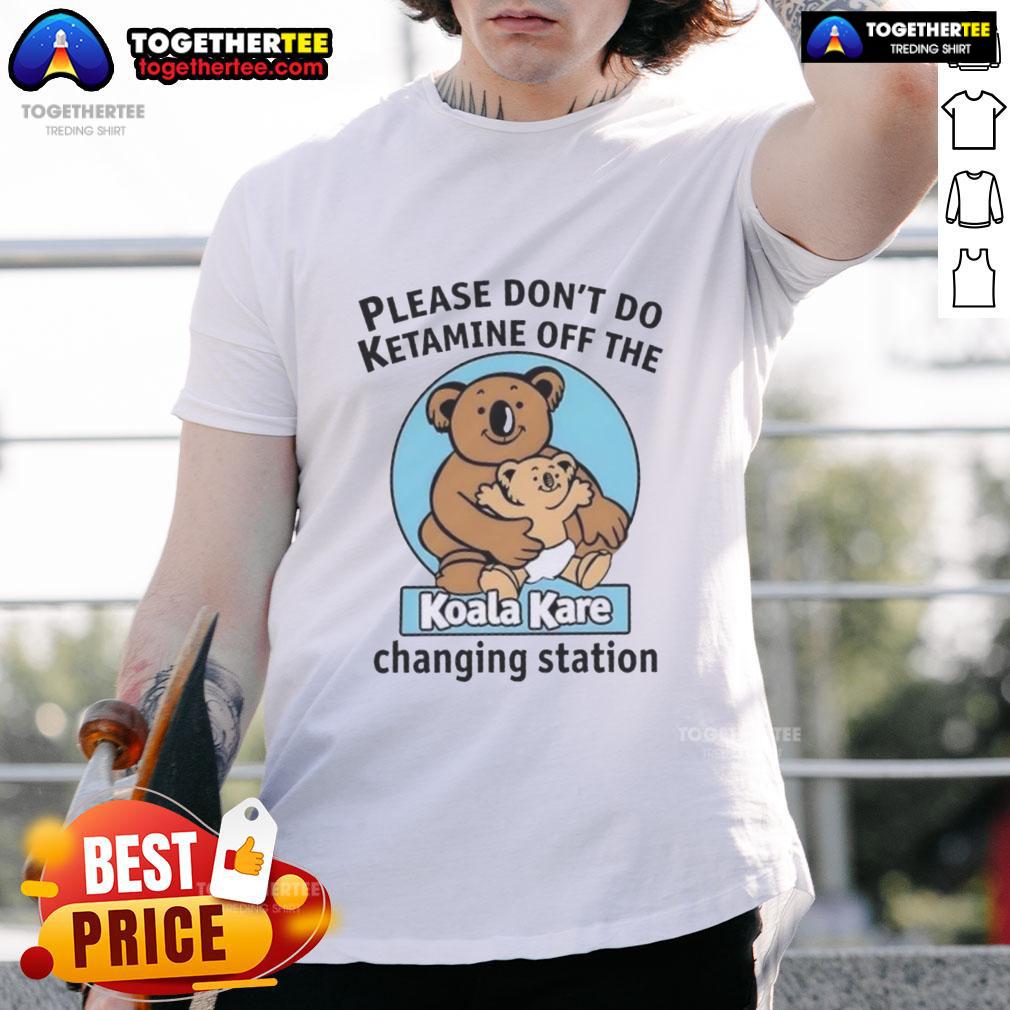 Hot Please Don'T Do K Tamine Off The Koala Kare Changing Station T Shirt Hot Please Don't Do K Tamine Off The Koala Kare Changing Station T-Shirt featuring playful graphics and vibrant colors.
