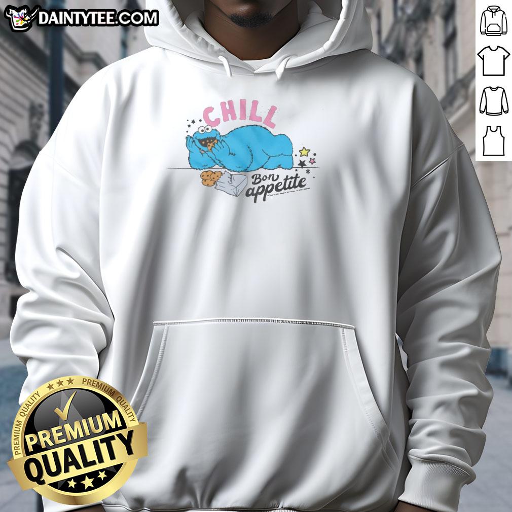 hot-sesame-street-cookie-monster-chill-bon-appetite-hoodie Hot Sesame Street Cookie Monster Chill Bon Apptit Hoodie featuring vibrant colors and playful design for fans.