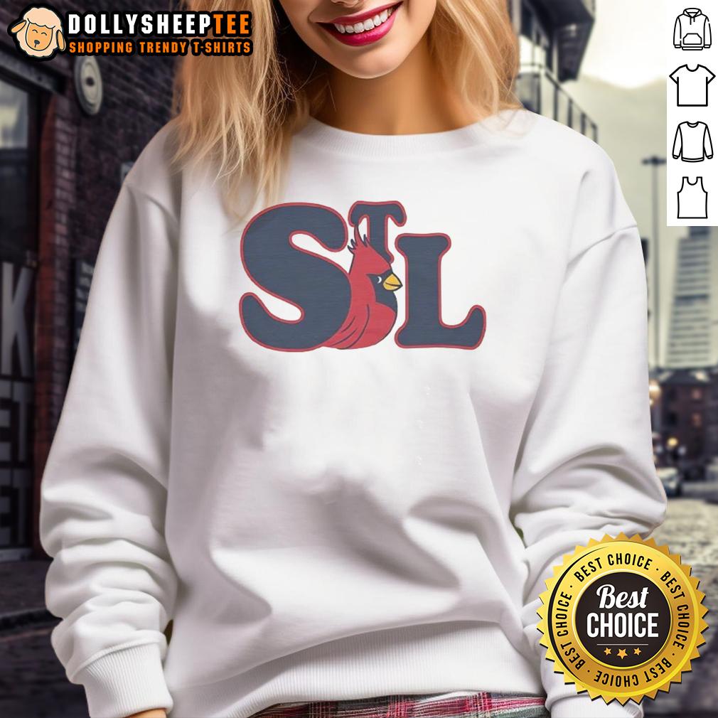 Hot Stl St. Louis Cardinals Red Bird Vintage Sweatshirt Vintage St. Louis Cardinals red bird sweatshirt, perfect for fans showcasing their team pride in style.