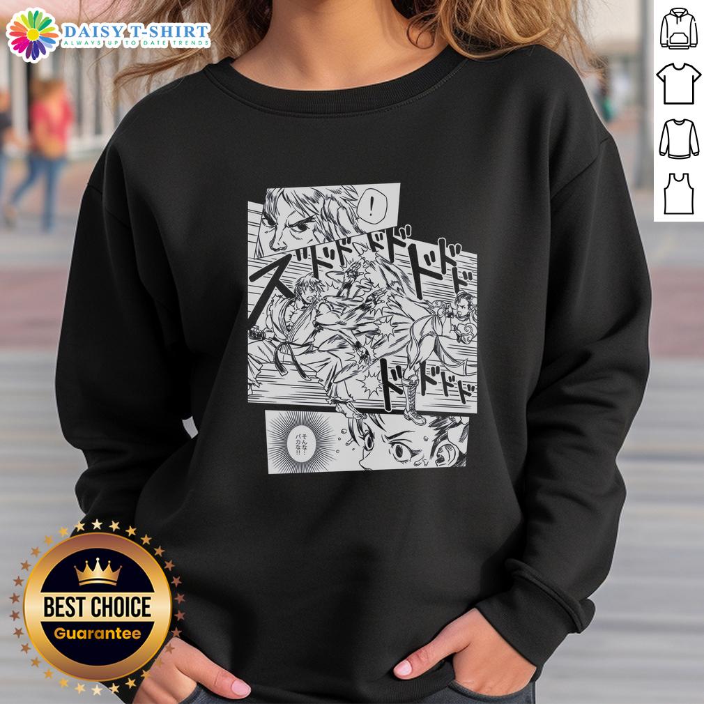Hot Street Fighter Evo Moment 37 Shifting Momentum Sweatshirt Hot Street Fighter Evo Moment 37 sweatshirt featuring dynamic graphics and vibrant colors, perfect for gaming fans.