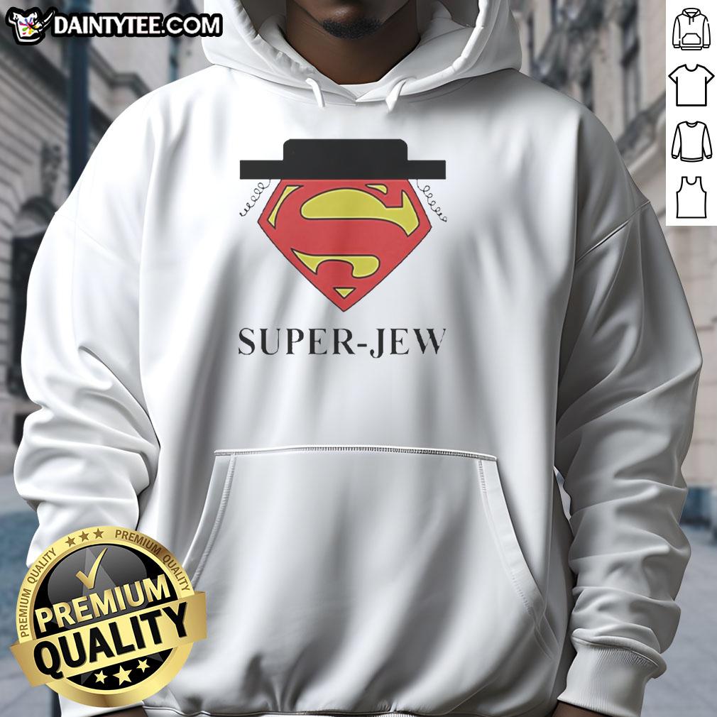 hot-superman-super-jew-hoodie Hot Superman Super Jew Hoodie featuring a stylish design, perfect for fans of superhero apparel and unique fashion statements.